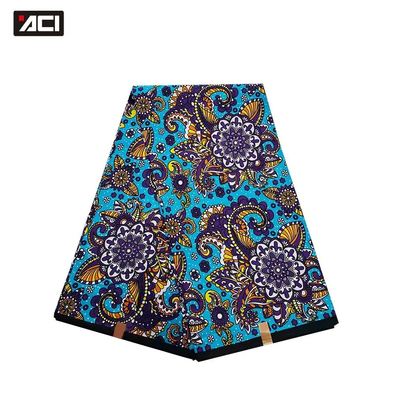 

ACI New Arrivals 2023 Veritable Wax African Print Fabric New Fashion Veritable Real Wax African Ankara Fabrics 6 Yards/Piece