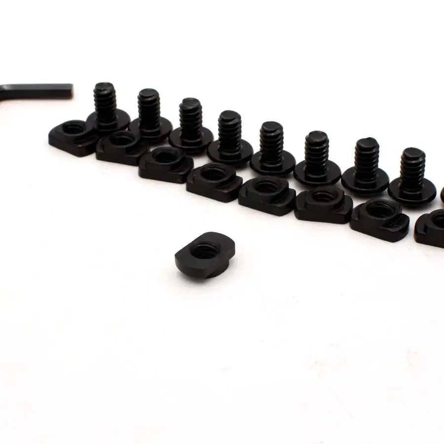 10 Pack M-LOK Screw And Nut Replacement Set For Tactical Rail Sections Accessories
