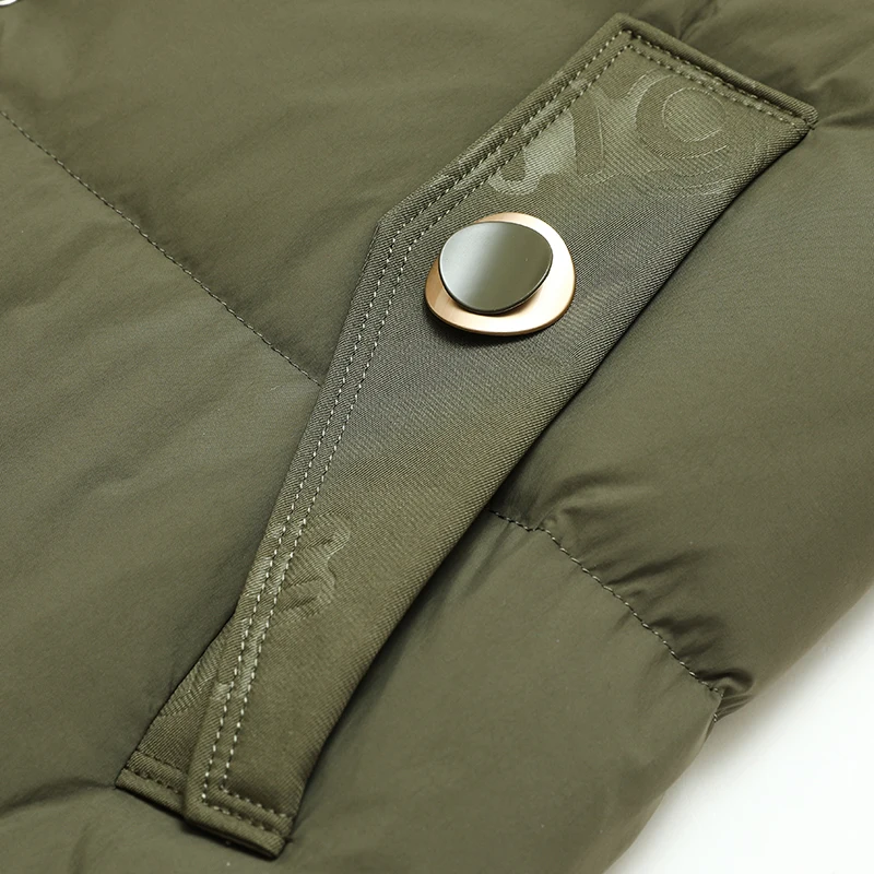 JAZZEVAR  New Down Jacket Women Long Winter 2022 Explosive Waist Slimming Hooded Fashion Thick Coat