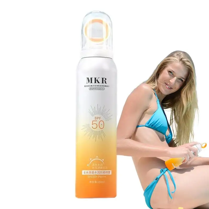 

SPF 50 PA Sunscreen Spray 150ml Whitening Sunblock Lotion Outdoor UV Protector Moisturizing Skin Protective Isolation Cream