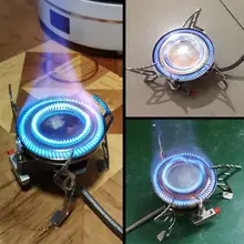 캠핑 가스 스토브 야외 배낭 여행 피크닉 하이킹 관광 버너, 강력한 화재 히터 쿠커 생존 용품 장비, 4600W