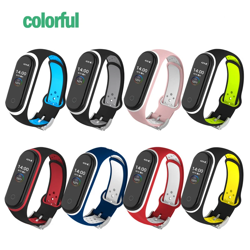Bracelet for Xiaomi Mi Band 7 6 5 4 3 correa Strap Silicone  Wristband Replacement Strap for Xiaomi Miband 6 5 4 Band3 NFC Belt
