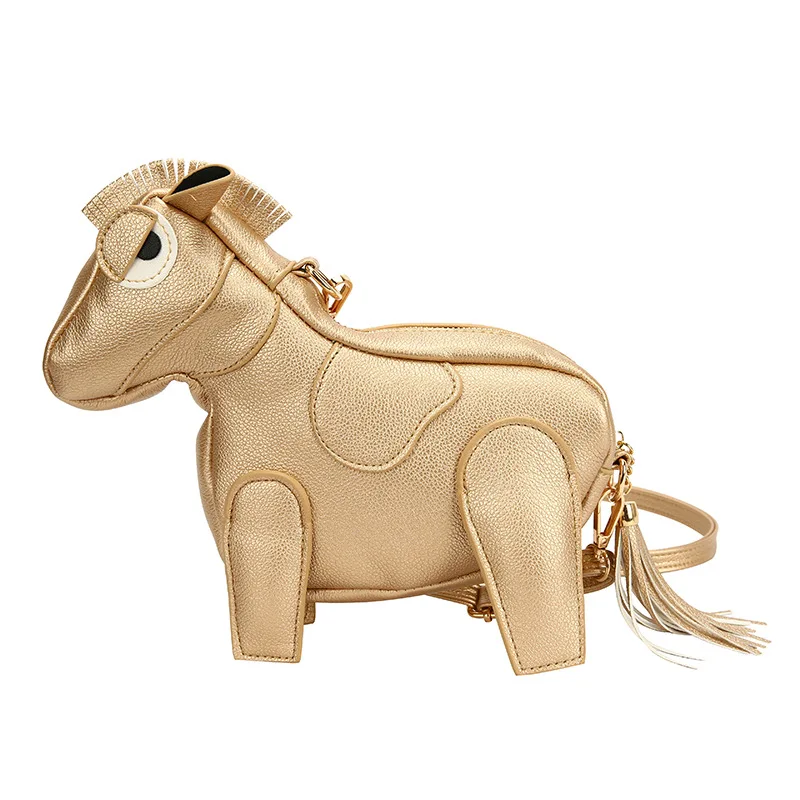 Personalized Little Girl New Ins Creative Doll Pony Shoulder Crossbody Niche Phone Small Square Bag