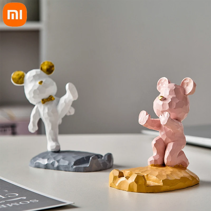 

Xiaomi Phone Holder Bear Creative Astronaut Ornament Universal Desktop Mobile Phone Desk Holder Stand for Xiaomi 12s ultra Ipad