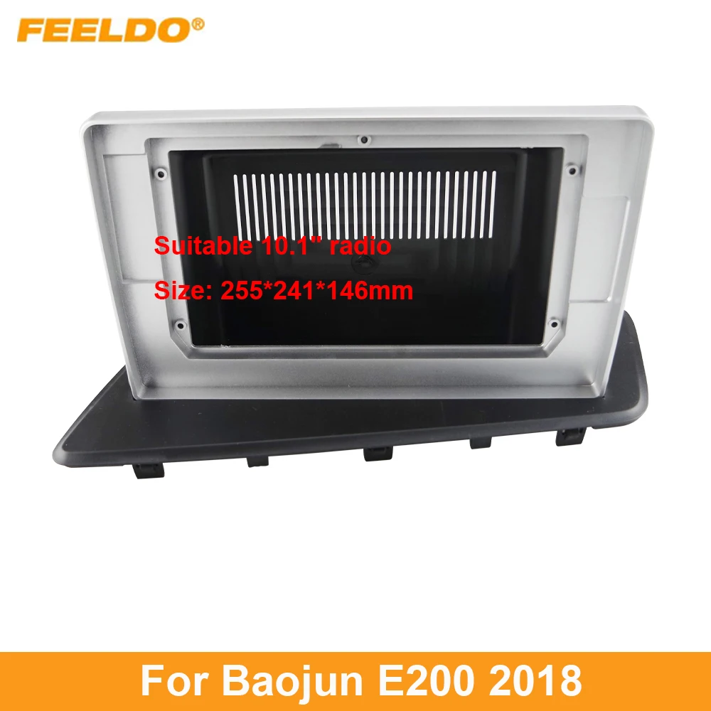 

FEELDO автомобильная аудиосистема 10,1 "большой экран панель Рамка комплект адаптер для Baojun E200 2018 фоторамка