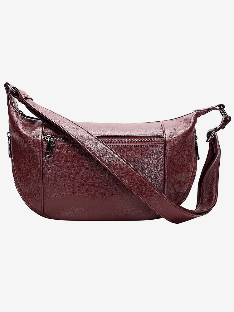 

DOLEESUNE Genuine Leather Casual Crossbody Bags for Women Handbags Ladies Designer Shoulder Bags Natural Cowhide Woman Purses