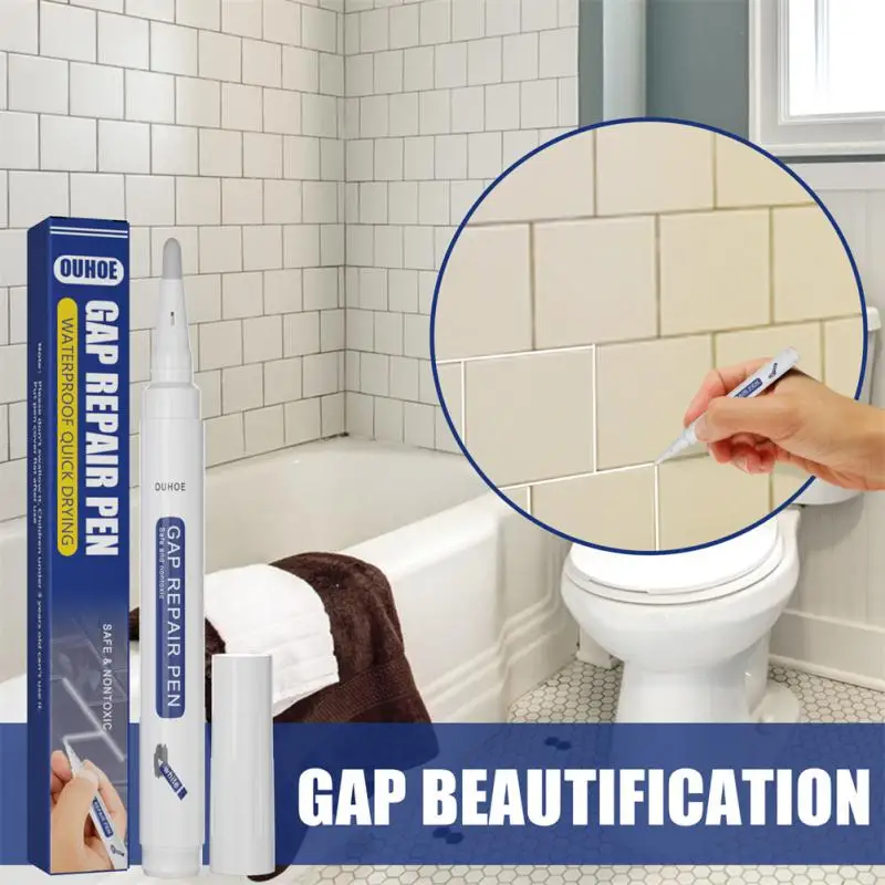 

White Marker Fast Drying With Positive Pen Beautiful Sewing Pen Gap Pen Tile Beauty Sewing Agent Tile Waterproof And Floor Pen