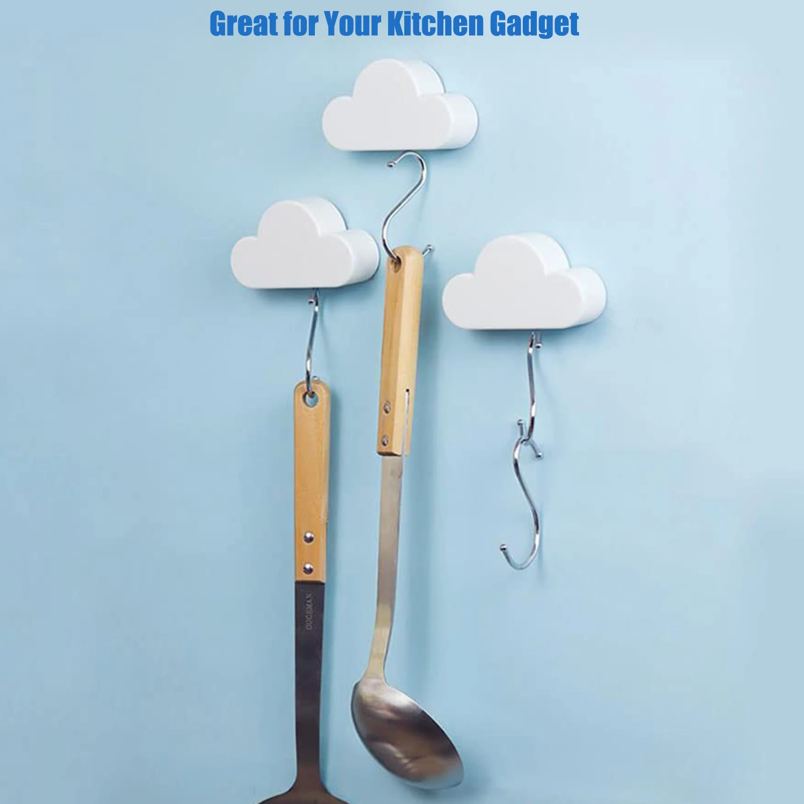 Магнитный держатель для ключей в виде белого облака |