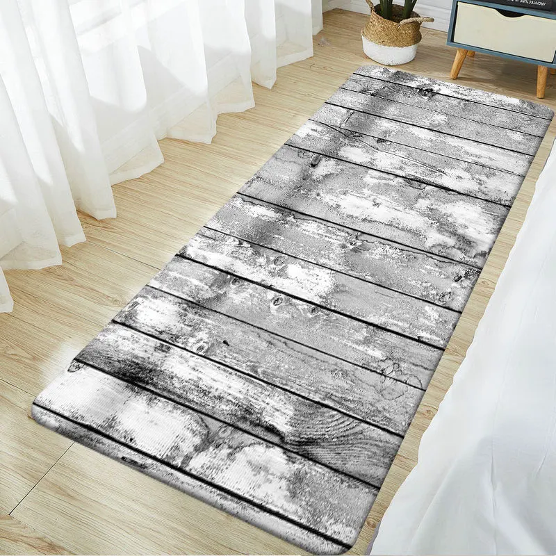 Деревянный фланелевый Длинный Ретро-коридор рандомные коврики для гостиной