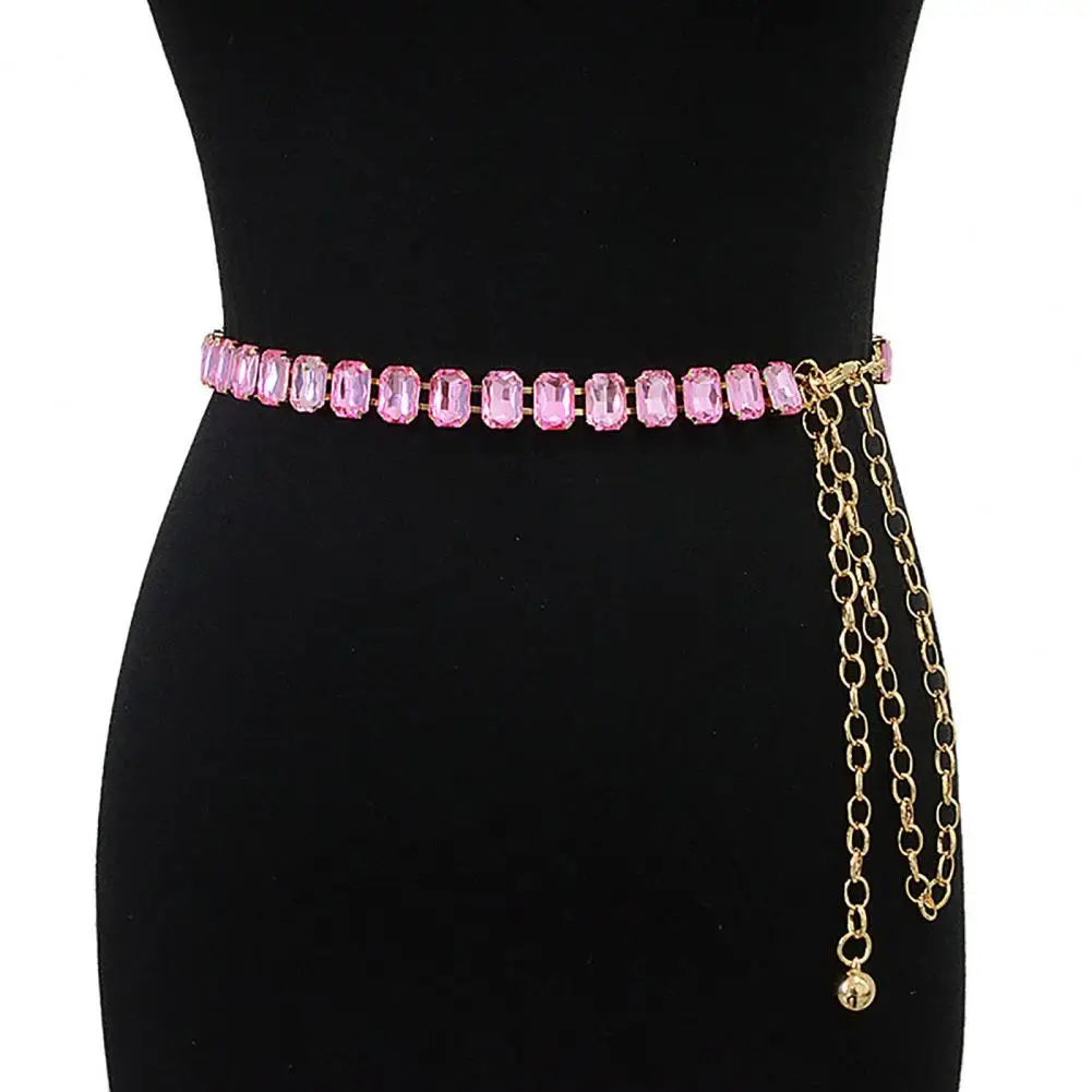 

Waist Chain Elegant Body Chain Bling Faux Crystal Girls Waist Chain