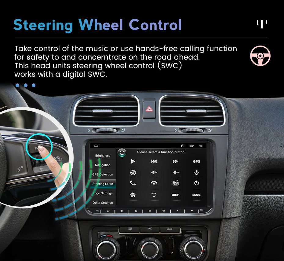 Автомобильный мультимедийный радиоприемник 1 DIN Android GPS-навигация для Peugeot 307 VW PASSAT