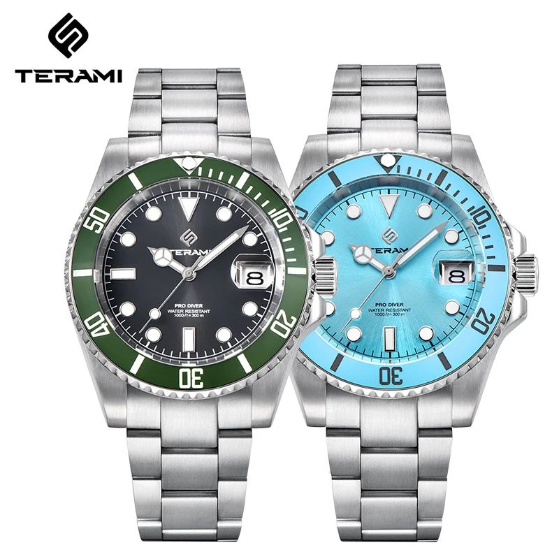 Механические часы LIGE TERAMI ​ 30 бар водонепроницаемые светящиеся 40 мм сапфировое