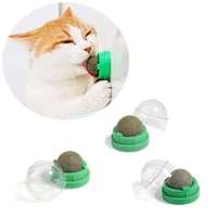 natural pet catnip toys for cats healthy edible catnip ball wall stick on ball toy treats products clean teeth catmint cat supp