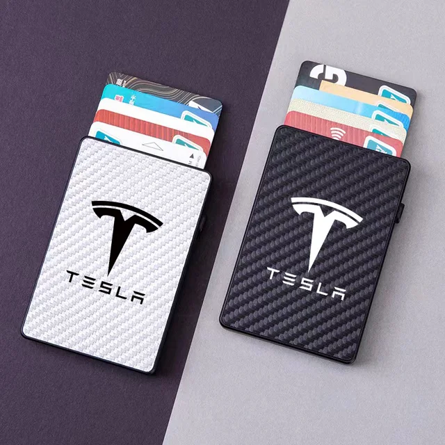 Tesla Antitheft Carbon Fiber Wallet Tesla League