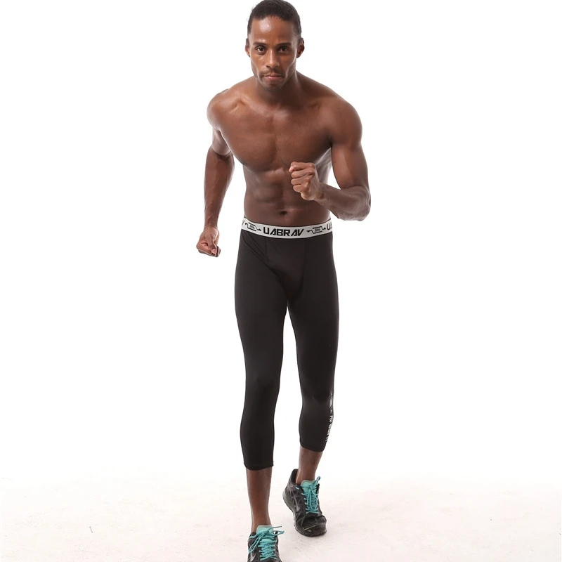 Мужские Компрессионные Леггинсы A467 облегающие леггинсы для бега баскетбола