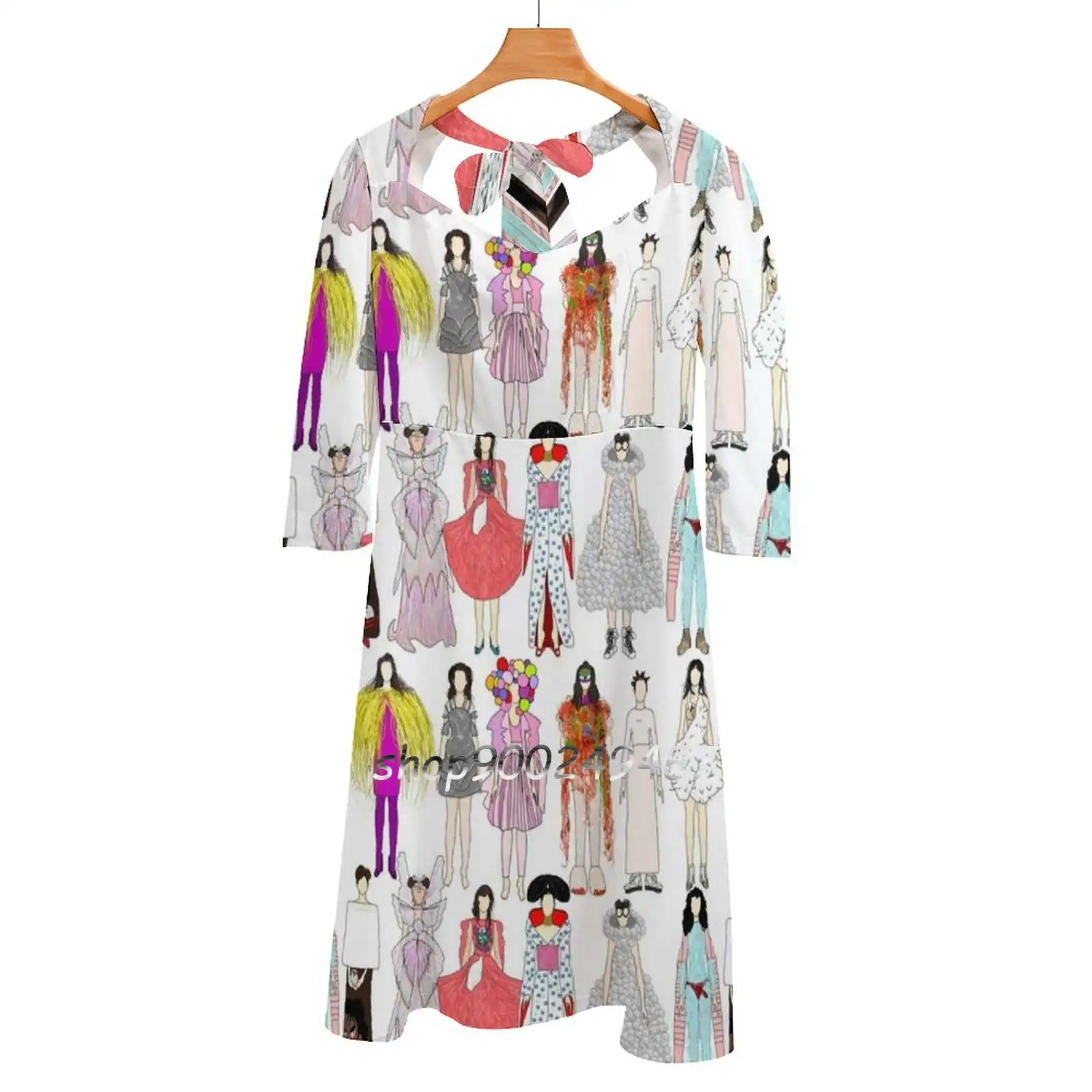 

Outfits Of Bjork Fashion Square Neck Dress New Plus Size Elegant Women Waist Tight Dress Hunter All Is Full Of Love Human