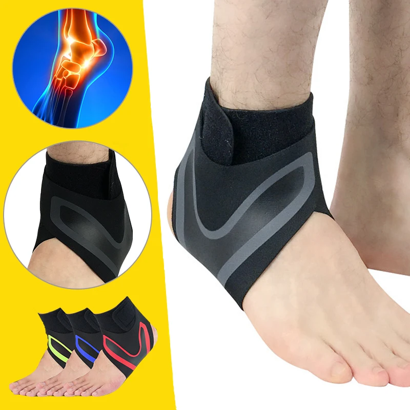 

Повязка на лодыжку для баскетбола, эластичная повязка на ногу, для поддержки голеностопа, тенниса, тяжелой атлетики