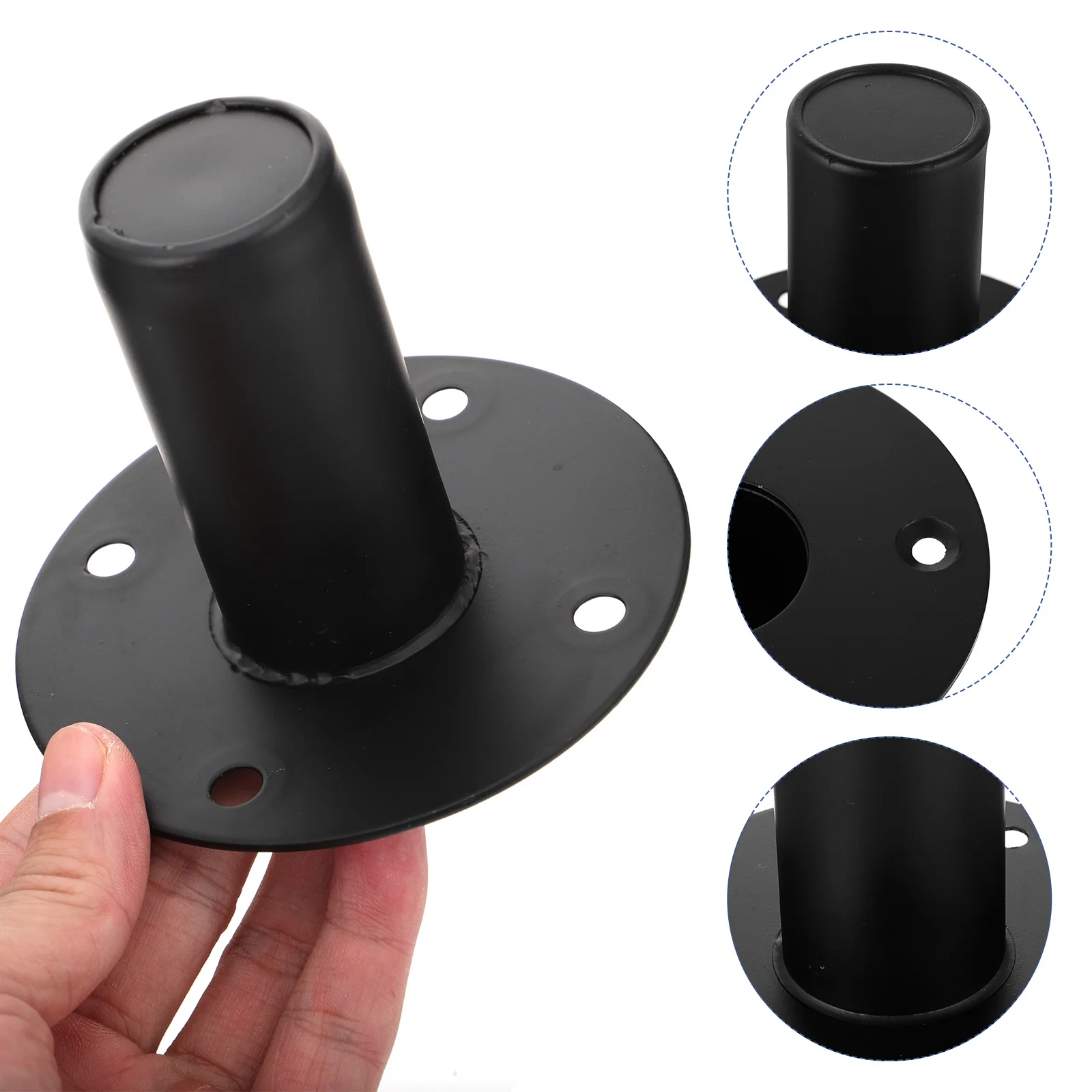 

Speaker Stand Hat Speaker Cabinet Pole Mount Metal Speaker Pole Mounts for PA Speakers DJ Speakers 107x80mm