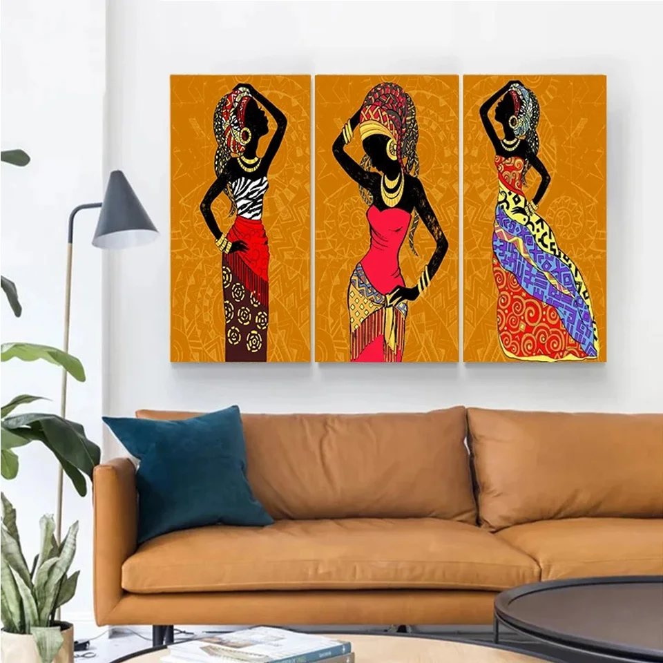 

Африканская черная женщина, мозаика, алмазная вышивка, винтажное искусство на стену, «сделай сам», алмазная живопись, этнические фигурки, ка...