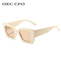 oec cpo retro punk square sunglasses women vintage colorful shades sun glasses for female brand designer trending eyewear uv400