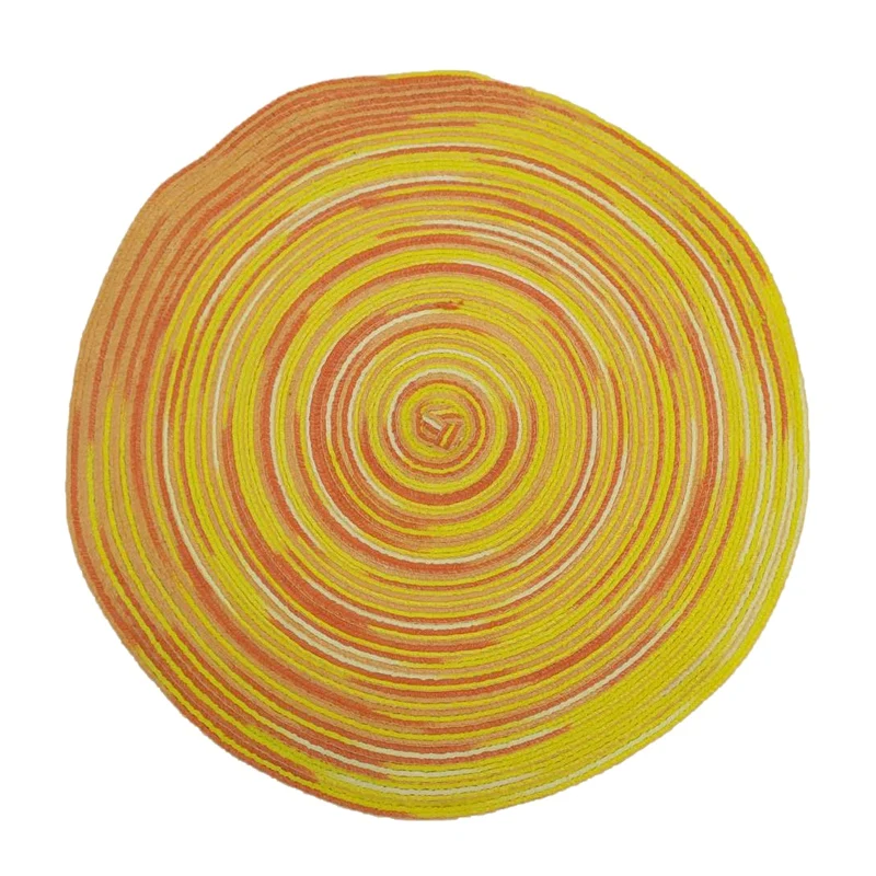 

4PCS Placemats Satin Dyed Multi-Color Dining Table Mats Pots And Bowls Mats Home Day Dining Kitchen Utensils