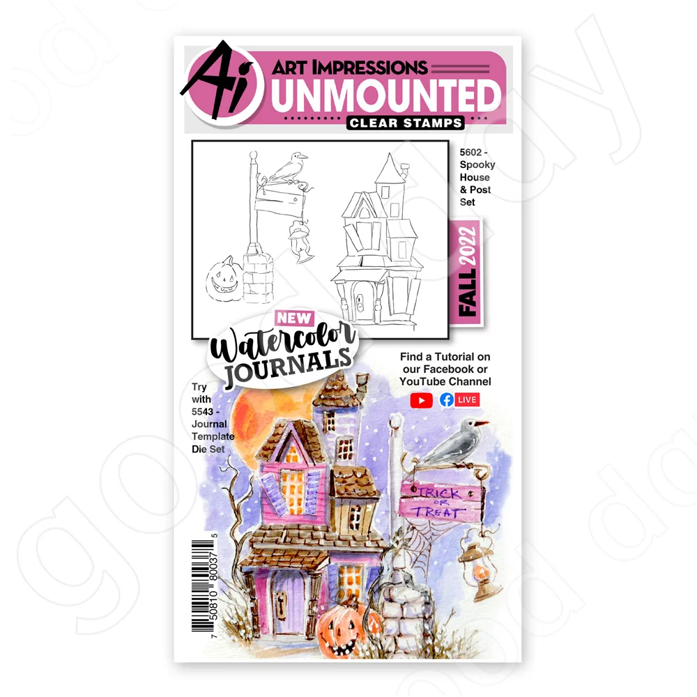 

Spooky House & Post Cutting Dies Stamps Scrapbook Diary Decoration Embossing Template Diy Greeting Card Handmade New Arrival