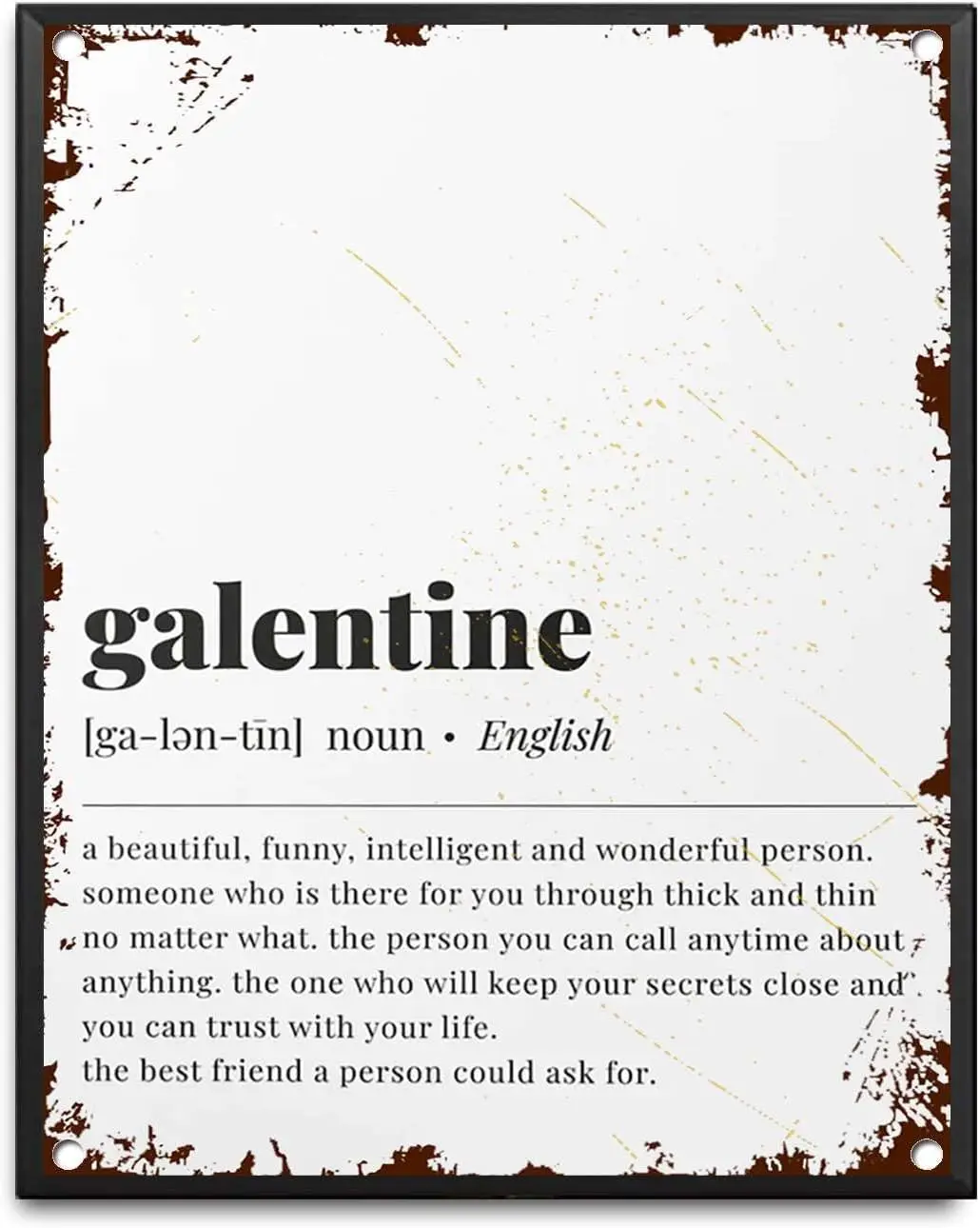 Tn Sgn Vlentne's Dy Prty Decorton Frendshp Плакаты Become My rt Vntge Metl Home Office Clssroom Wll r