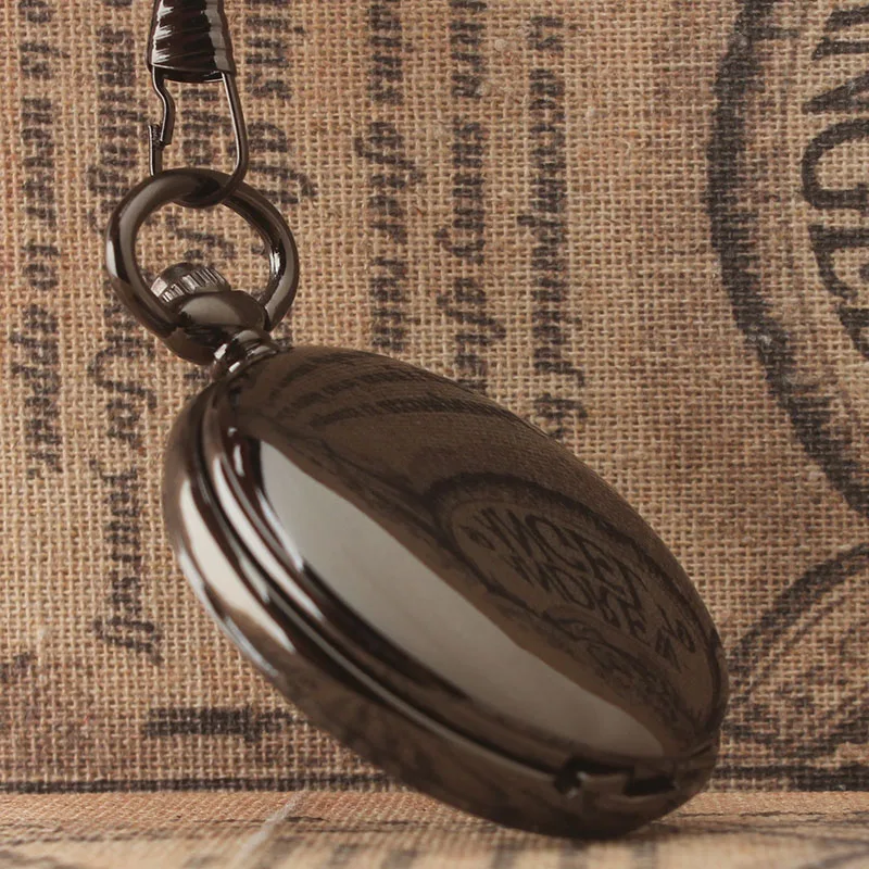 

Автоматические карманные часы с двойным открытием, модные Механические карманные часы в корейском ретро-стиле с гладкой застежкой с обеих ...