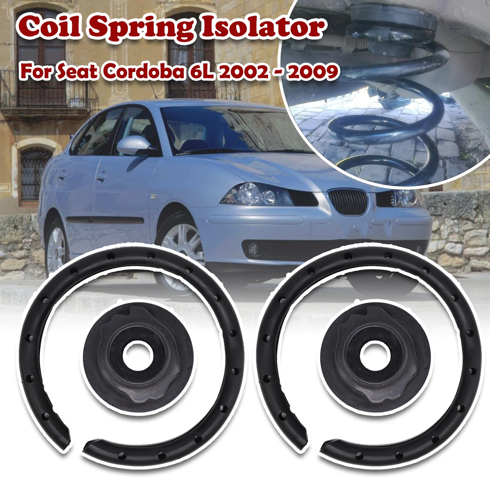 Для Seat Cordoba 6L 2002-2009 задний мост винтовая пружина изолятор монтажная пластина