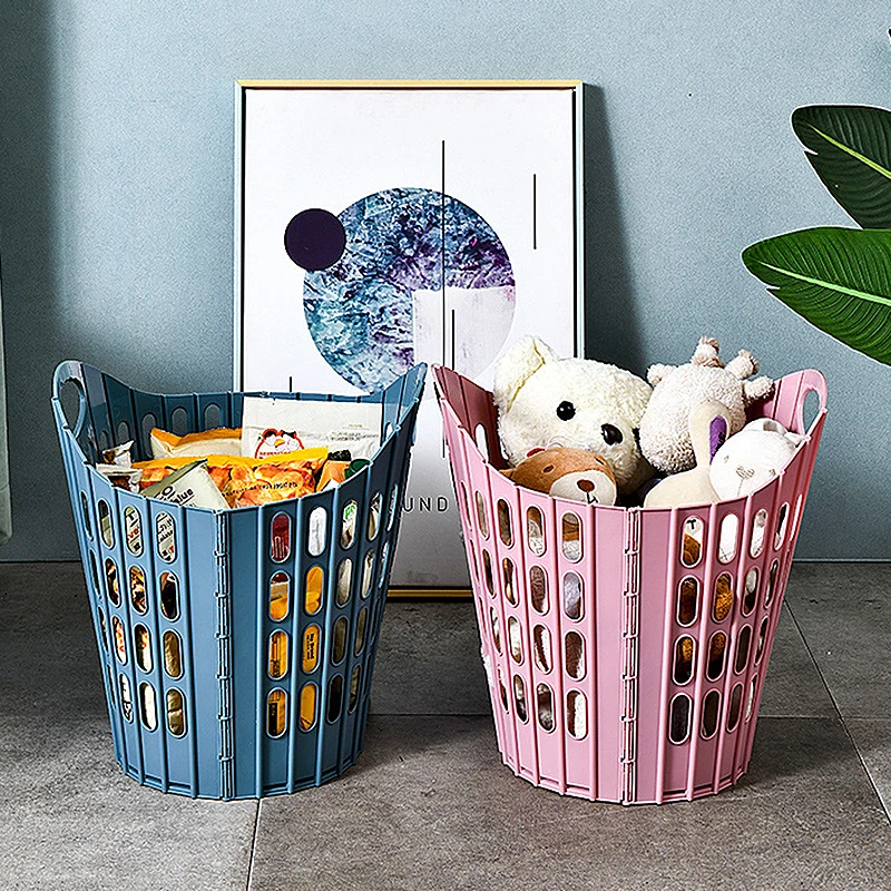 

Foldable Laundry Basket Dirty Clothes Kids Baby Toys Storage Organizer PP Material Wasmand Large Storage Basket Hamper Sundries