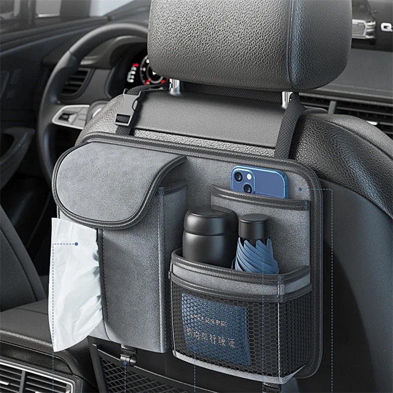 

Универсальный органайзер для автомобиля, эластичная фетровая сумка для хранения, 6 карманов, органайзер, подвесные автомобильные аксессуары