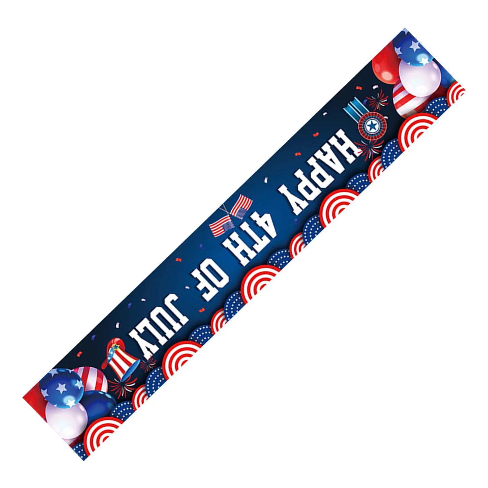 

4th of July Decoration Banner Flag Bright Colors Reusable Banner Flag for House Fence Yard Porch Garden