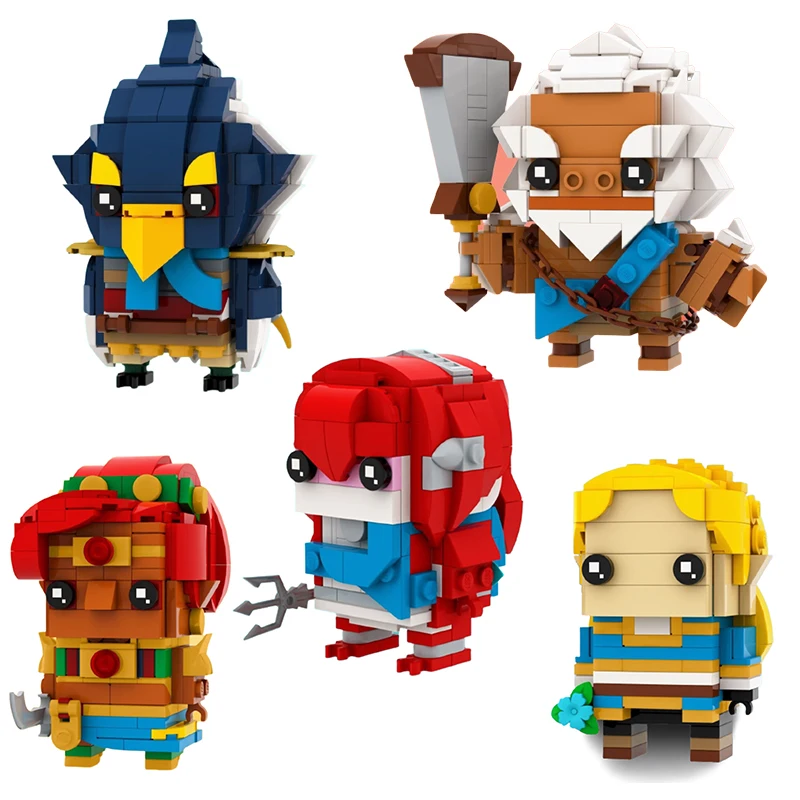 

MOC Game Series Zeldaed Action Figur Brickheadz Building Block Model Construction Set for Boys Children's Toys Birthday Gifts
