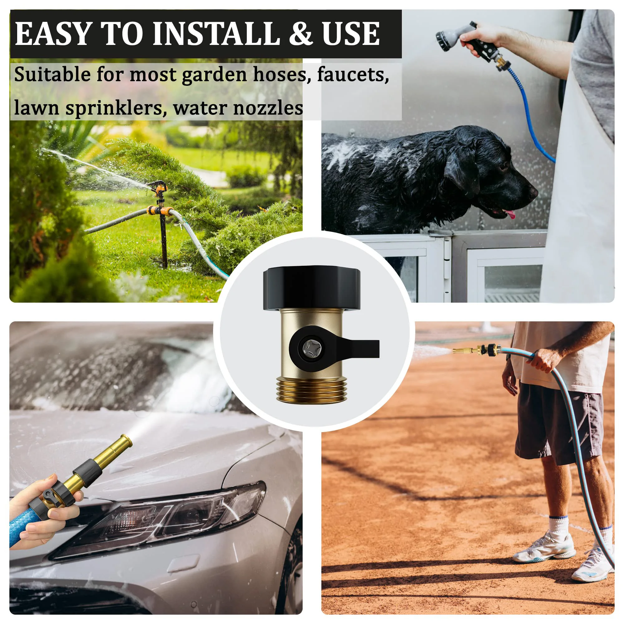 Kaikarai оцинкованный затворный клапан разъем 3/4 дюйма для садового шланга