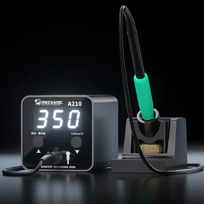 Настольная Интеллектуальная Электрическая паяльная станция MECHANIC A210 для ремонта