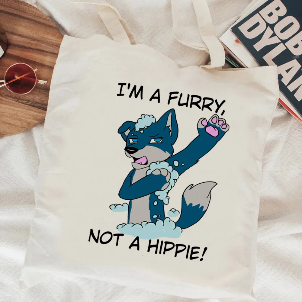 Меховая сумка для покупок многоразовые сумки женская Хлопковая Сумка продуктов