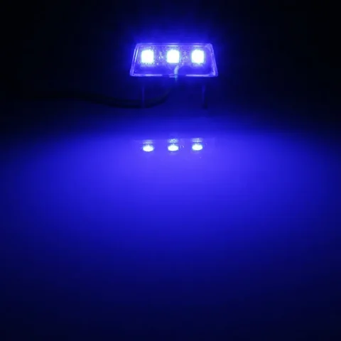 Задний светодиодный мини-фонарь для мотоцикла, желтый, синий, белый свет, подсветка номерного знака для Honda, Kawasaki, Yamaha, Suzuki