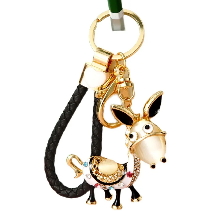 Эмалированная подвеска в виде осла для сумок брелоки автомобиля кошелек сумка