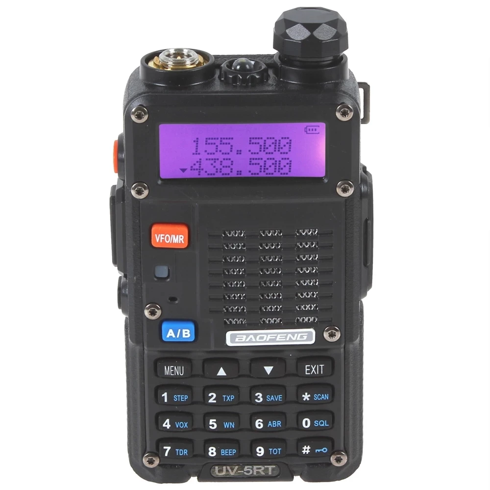 Фото Лучшая рация BAOFENG UV-5RT VHF/UHF 136-174/400-520 МГц, 8 Вт, рация дальнего действия Baofeng, двусторонняя радиосвязь с ценой гарнитуры №1