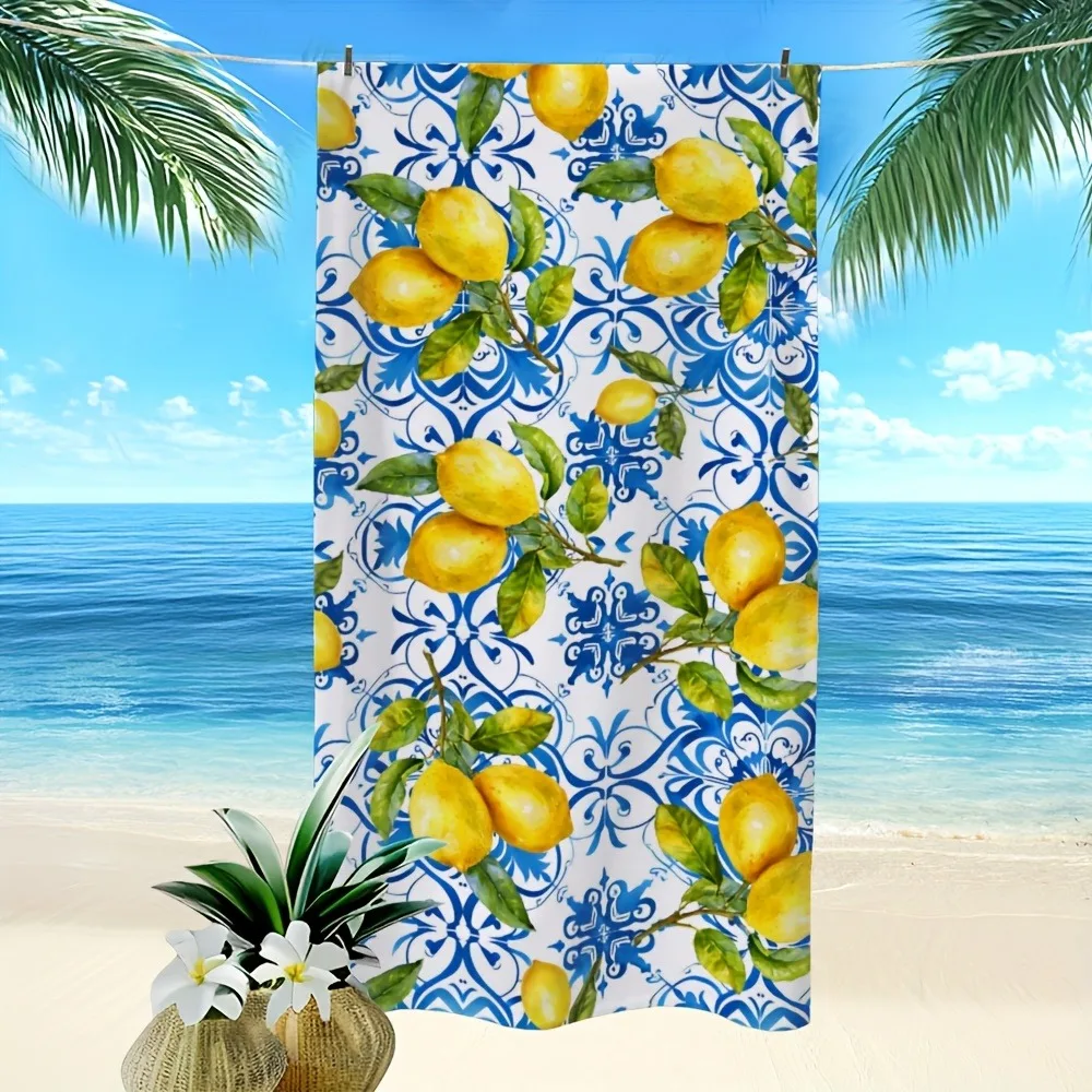 

Пляжное полотенце Sun-Kissed Lemons из полиэстера