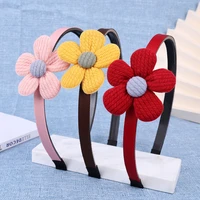 cute flower hair band for girls child hair clip handmade ribbon hairbands birthday gifts headwear headband hair accessories