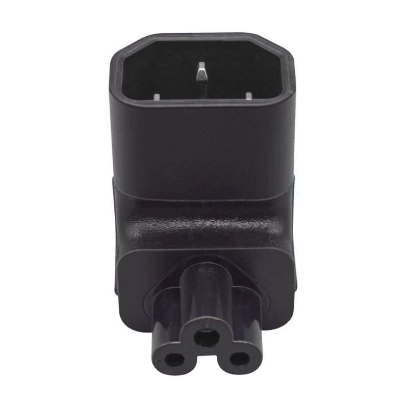 IEC320 C5 Преобразователь мощности IEC C14 Штекер на Женский Угол вверх/вниз Разъем 10A 250