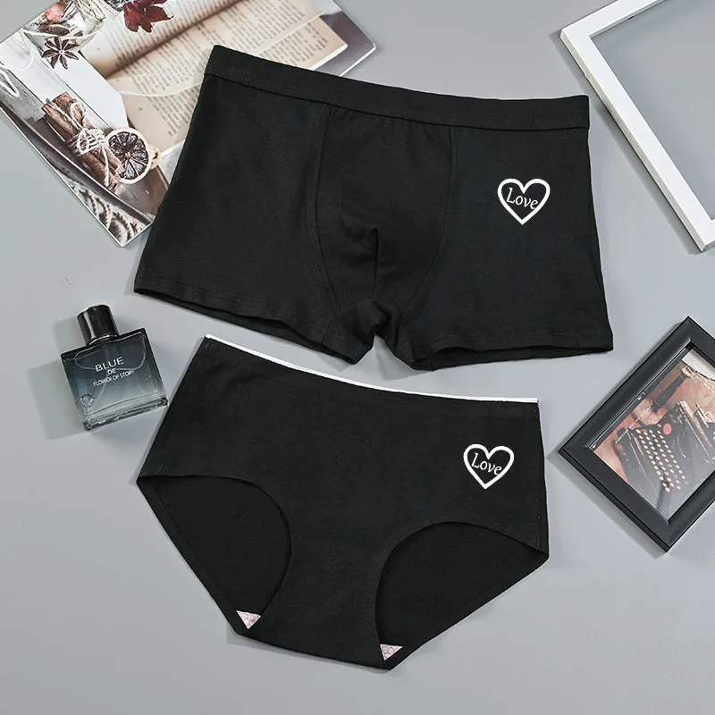 Couple Underwear Pure Cotton One Man and One Woman Simple and Light Luxury High Elastic Comfortable Breathable  Winter