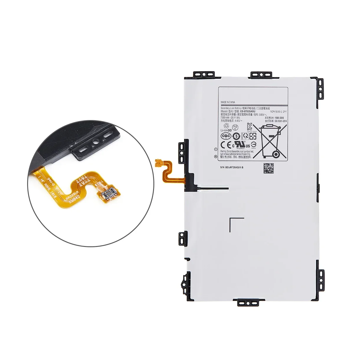 Совершенно новый сменный аккумулятор для планшета EB-BT835ABU 7300 мАч Samsung Galaxy Tab S4 10 5