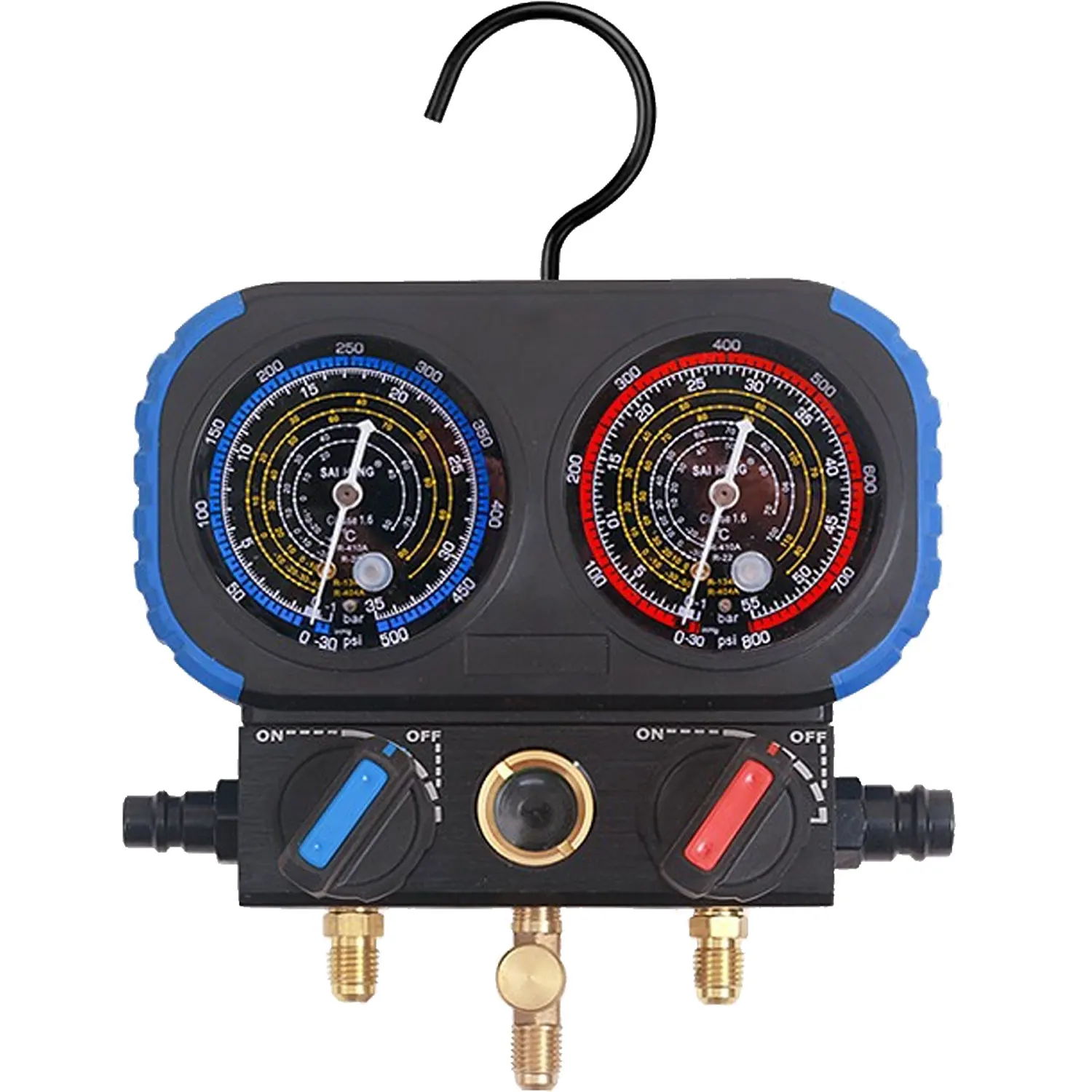 Новый 3-полосный диагностический манометр переменного тока с чехлом для зарядки