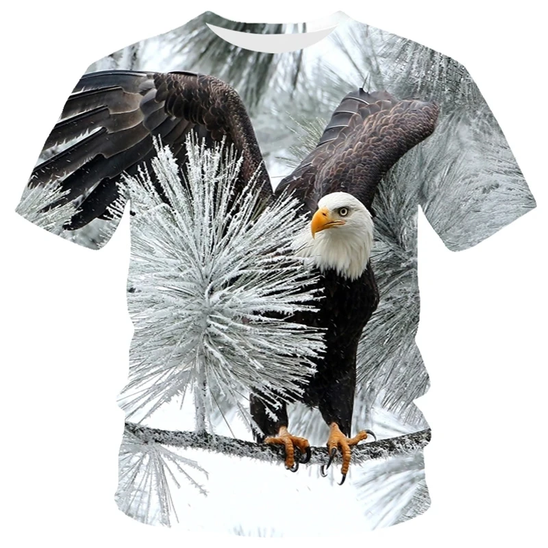 

Fashion Summer Eagle And Flame Phoenix Animal 3d Printed T Shirt For Men's T Shirt O'neck Short Sleeve Oversized T-shirt Top Hot