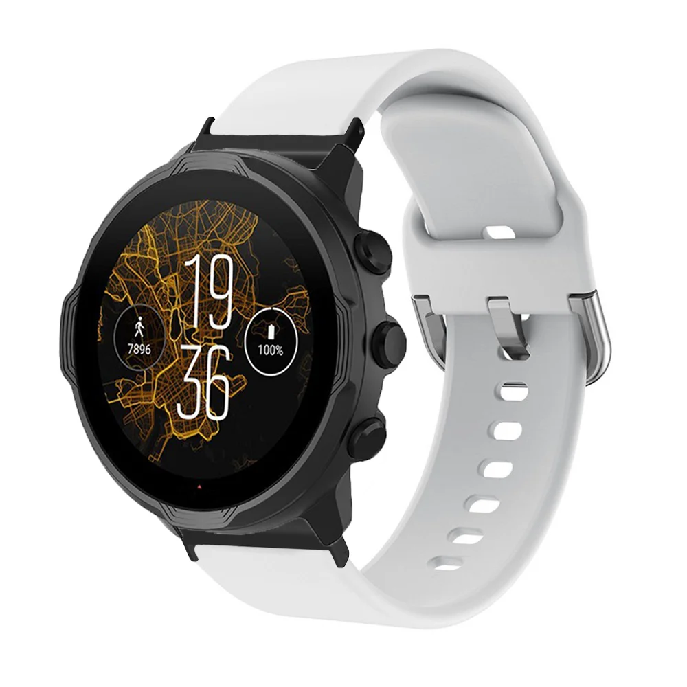 Soft Silicone Strap For Suunto 9 7 Baro/Suunto D5 Spartan Sport Wrist HR/Baro Smart Watch Band Bracelet Correa Wristband Belts
