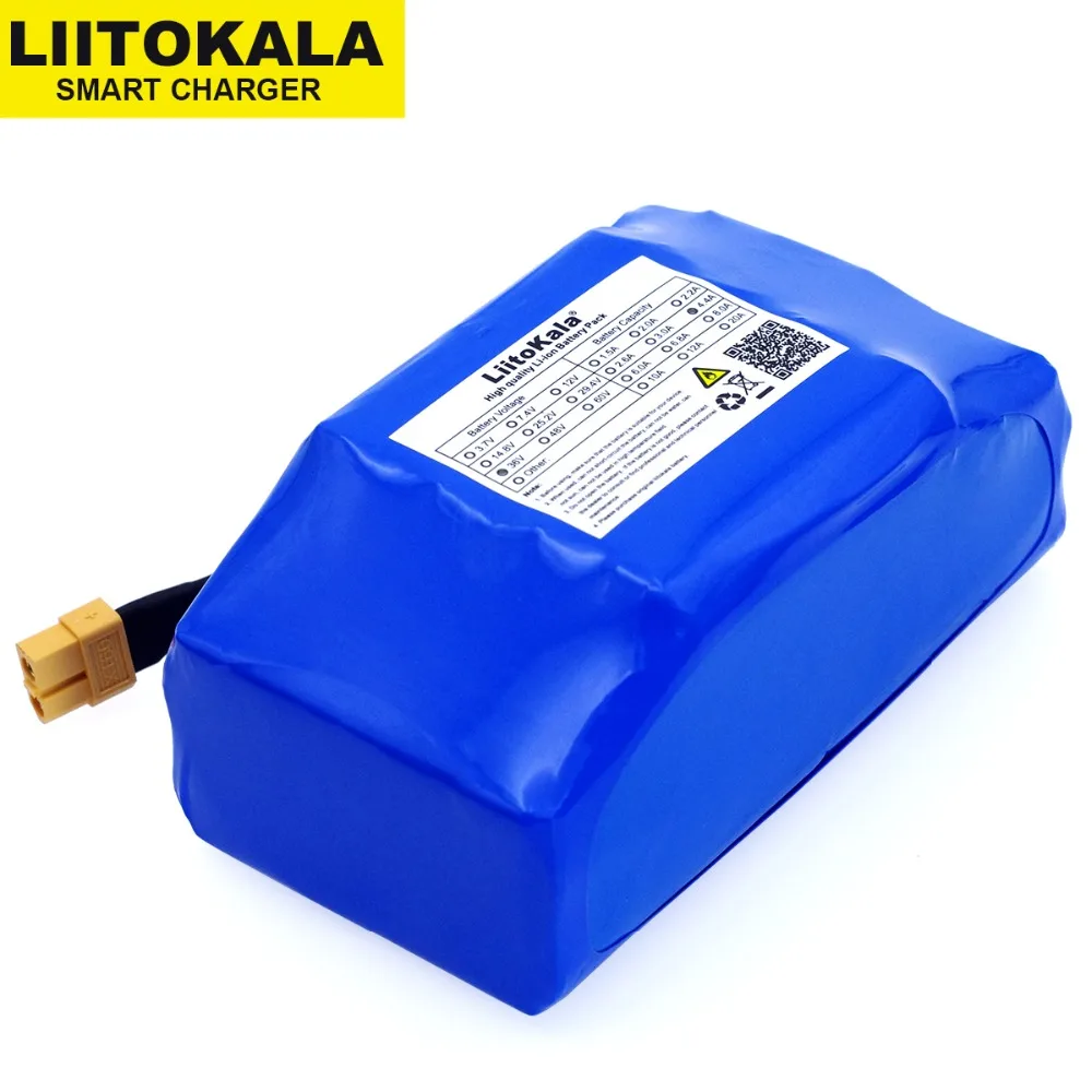 Литиевый аккумулятор Liitokala для скутера 36 В 4400 Ач 5200 мАч 6 5