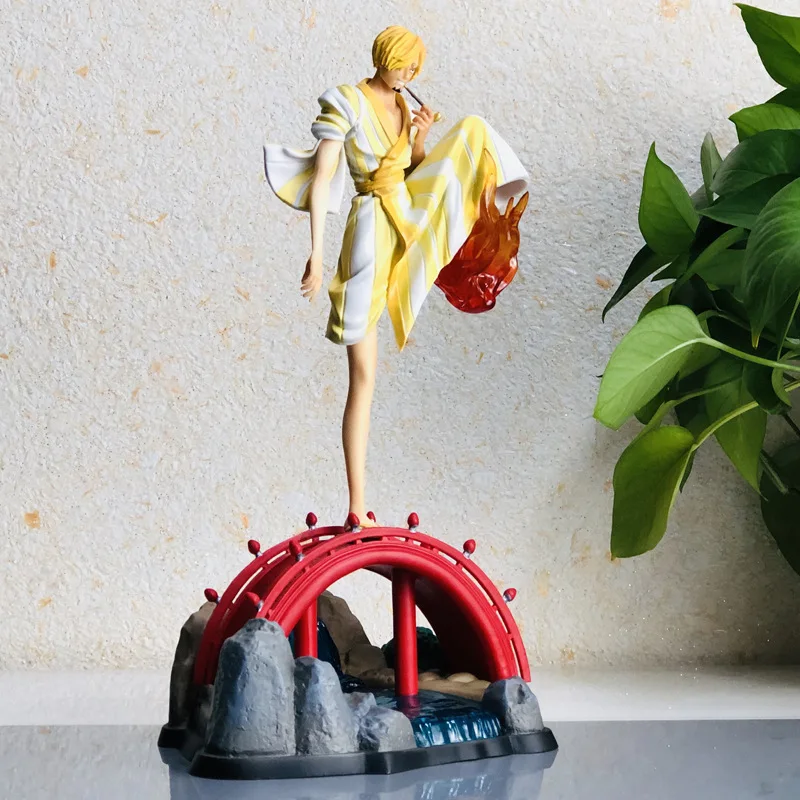 

30cm Anime Figure One Piece Vinsmoke Sanji Figure Kimono Ver. PVC Action Figure Toys Collection Model Doll Gift