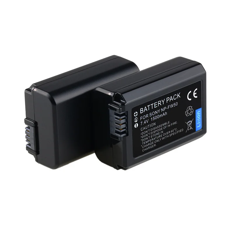 Фото Аккумулятор 1500 мАч NP-FW50 NPFW50 + зарядное устройство для Sony A6000 A6100 A6300 A6400 A6500 A5000 A5100 A7 A7II A7RII A7SII A7S A7S2 A7R NEX-3 №5